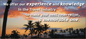 We offer our experience and knowledge in the Travel industry to make your next reservation, a memorable one.
